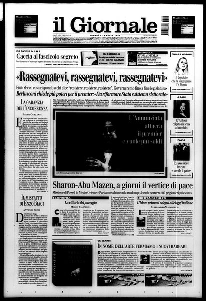 Il giornale del lunedi